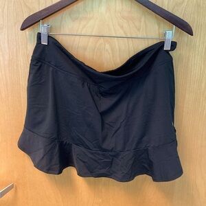 LIJA Sz XL Tennis Skirt Skort Stretchy Fabric Ruffled Hem